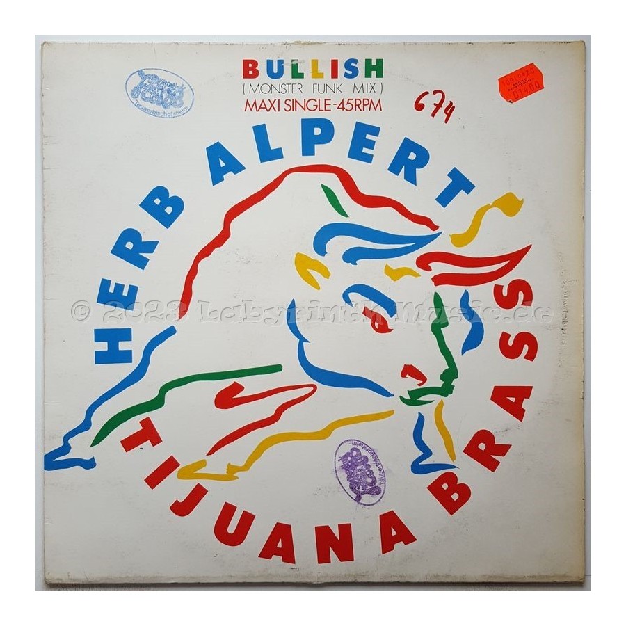 Herb Alpert & The Tijuana Brass - Bullish • 12" Vinyl Maxi - Labyrinth Music