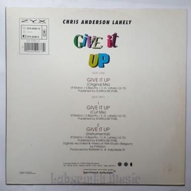 Chris Anderson Lahely - Give It Up • 12" Vinyl Maxi - Labyrinth Music