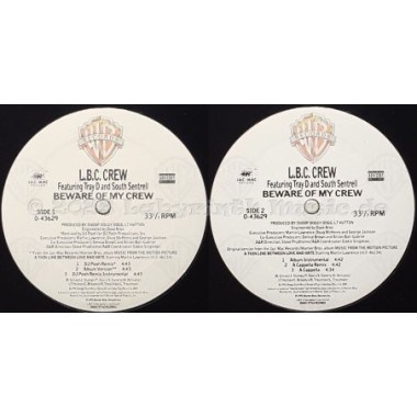 L.B.C. Crew Feat. Tray D And South Sentrell - Beware Of My Crew • 12" Vinyl Maxi - Labyrinth Music