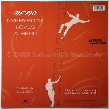 Memo - Everybody Loves A Hero • 12" Vinyl Maxi • EX - Labyrinth Music