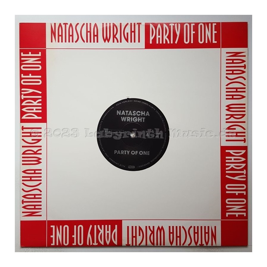 Natascha Wright - Party Of One • 12" Vinyl Maxi • NM - Labyrinth Music