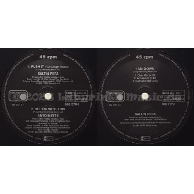 Salt 'n' Pepa / Antoinette - Push It / Hit 'em With This / I Am Down • 12" Vinyl Maxi • EX - Labyrinth Music