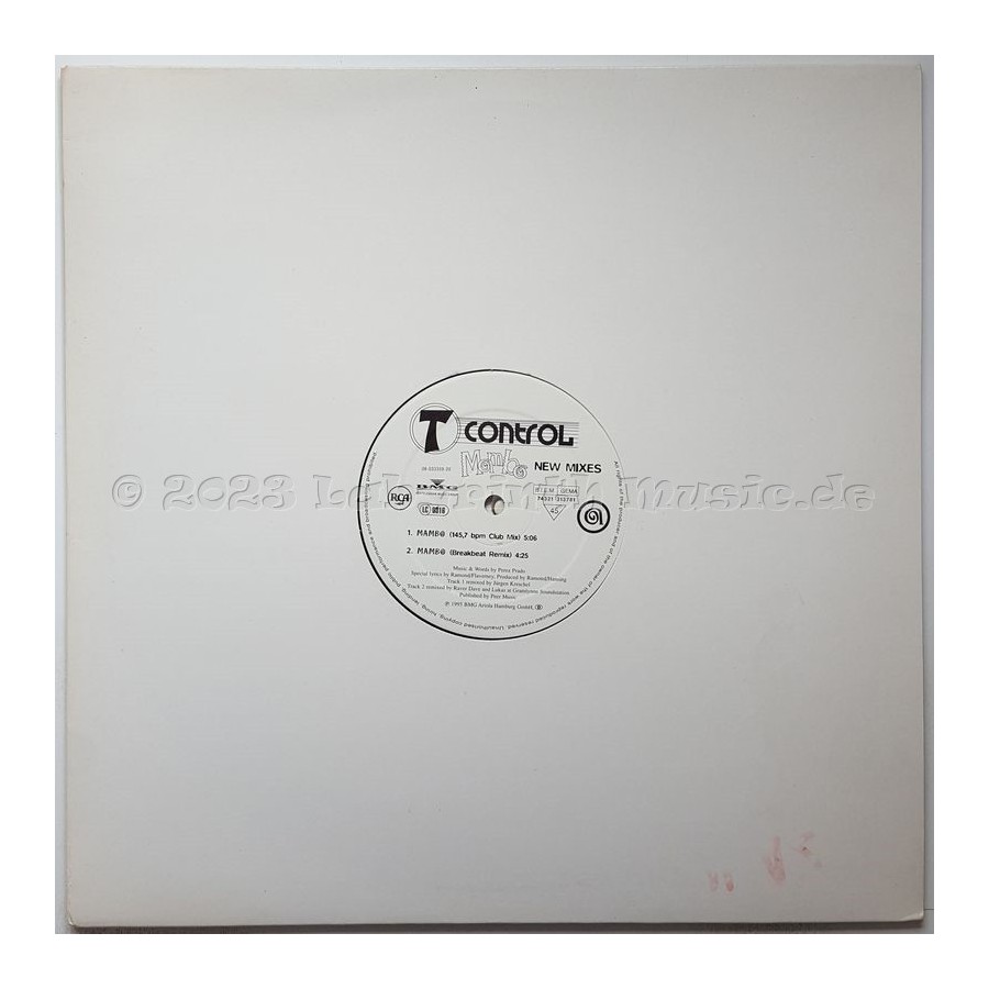T Control - Mambo - New Mixes • 12" Vinyl Maxi • MINT - Labyrinth Music