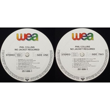 Phil Collins - No Jacket Required • 12" Vinyl LP • NM - Labyrinth Music