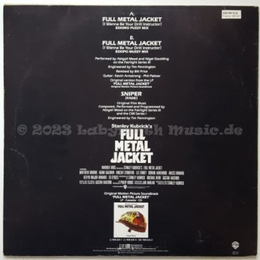 Abigail Mead & Nigel Goulding - Full Metal Jacket • 12" Vinyl Maxi - Labyrinth Music