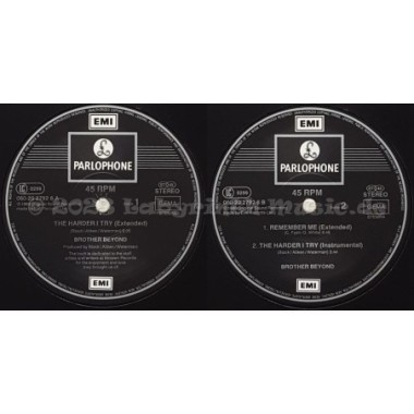 Brother Beyond - The Harder I Try • 12" Vinyl Maxi • EX - Labyrinth Music