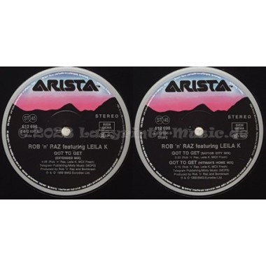 Rob 'n' Raz Feat. Leila K - Got To Get • 12" Vinyl Maxi • MINT - Labyrinth Music