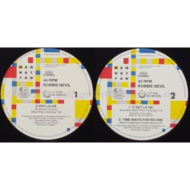 Robbie Nevil - C'est La Vie • 12" Vinyl Maxi • NM - Labyrinth Music