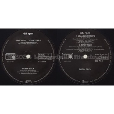 Robin Beck - Save Up All Your Tears • 12" Vinyl Maxi • EX - Labyrinth Music