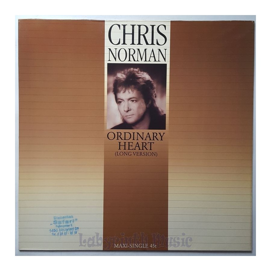 Chris Norman - Ordinary Heart • 12" Vinyl Maxi • EX - Labyrinth Music