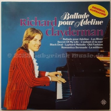 Richard Clayderman - Ballade Pour Adeline • 12" Vinyl LP • EX - Labyrinth Music