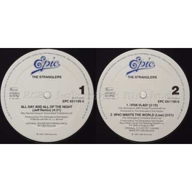 The Stranglers - All Day And All Of The Night • 12" Vinyl Maxi - Labyrinth Music