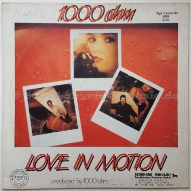 1000 Ohm - Love In Motion • 12" Vinyl Maxi - Labyrinth Music