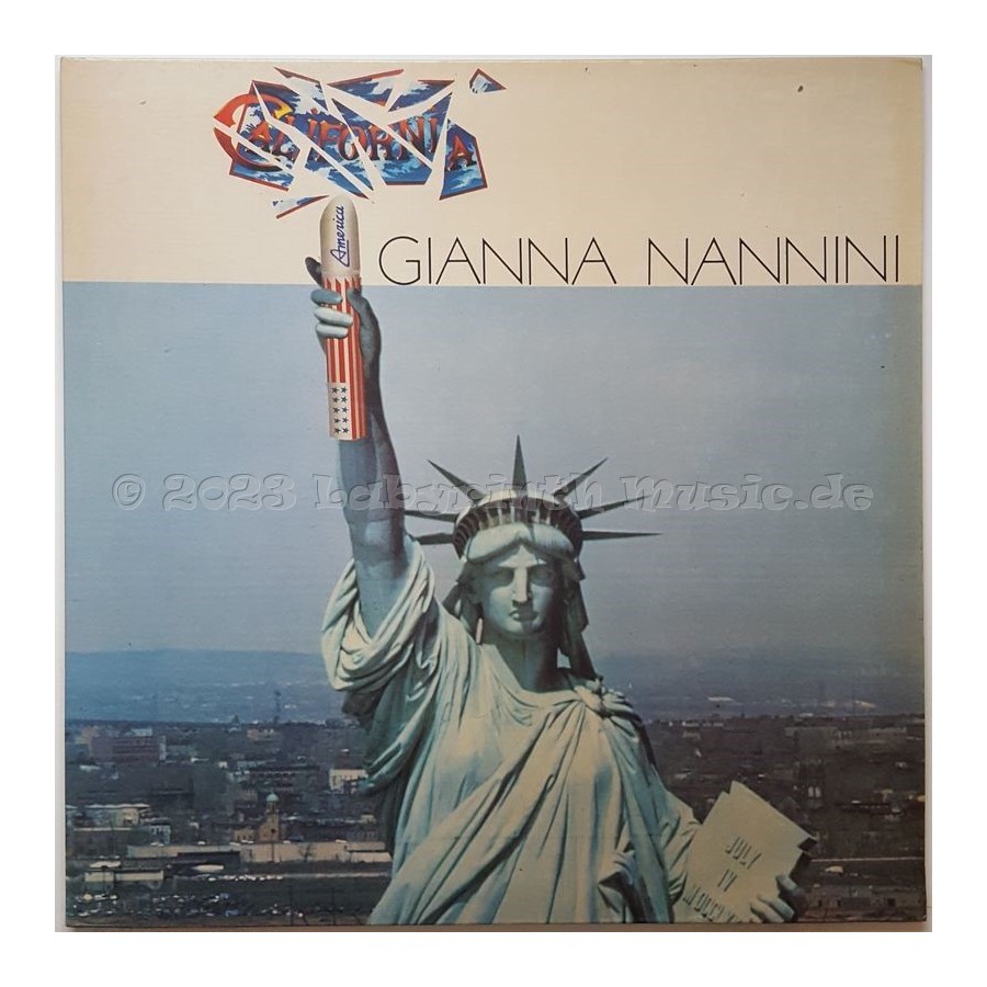 Gianna Nannini - California • 12" Vinyl LP • NM - Labyrinth Music