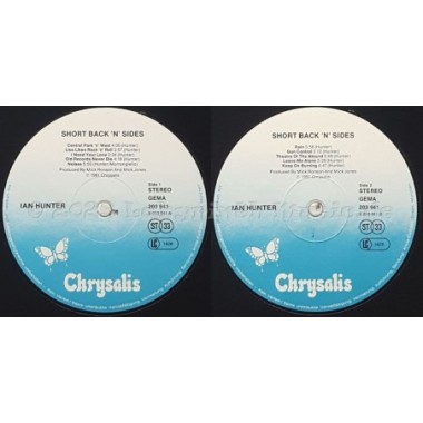 Ian Hunter - Short Back N' Sides • 12" Vinyl LP • EX - Labyrinth Music