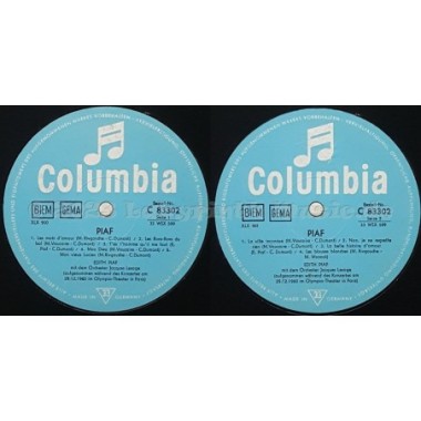 Edith Piaf - Piaf • 12" Vinyl LP - Labyrinth Music