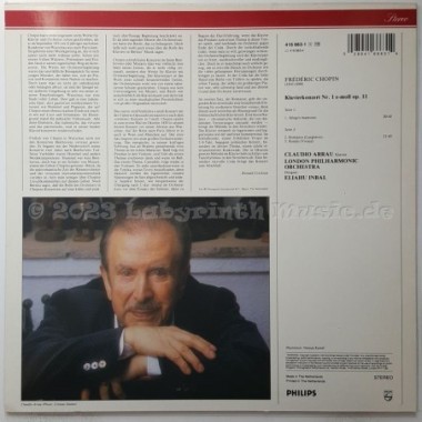 Frederic Chopin - Klavierkonzert Nr. 1 • 12" Vinyl LP • EX - Labyrinth Music