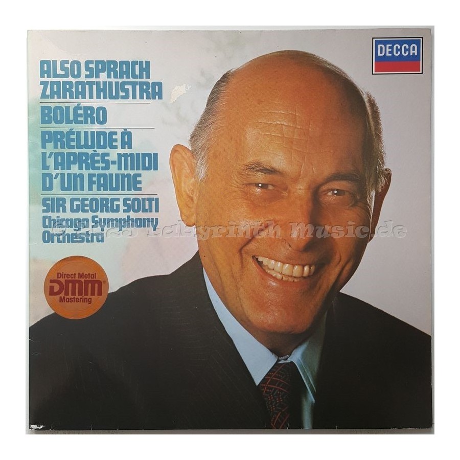 Georg Solti • Chicago Symphony Orchestra - Also Sprach Zarathustra • 12" Vinyl LP • EX - Labyrinth Music