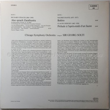 Georg Solti • Chicago Symphony Orchestra - Also Sprach Zarathustra • 12" Vinyl LP • EX - Labyrinth Music