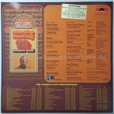 James Last - Non Stop Dancing 78 • 12" Vinyl LP • EX - Labyrinth Music