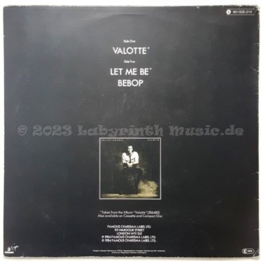 Julian Lennon - Valotte • 12" Vinyl Maxi - Labyrinth Music