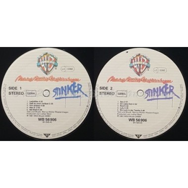 Marius Müller-Westernhagen - Stinker • 12" Vinyl LP - Labyrinth Music