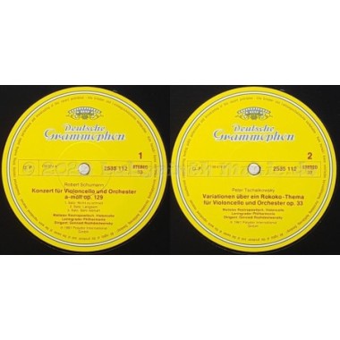 Robert Schumann / Pyotr Ilyich Tchaikovsky - Cellokonzert · Rokoko-Variationen • 12" Vinyl LP • MINT - Labyrinth Music