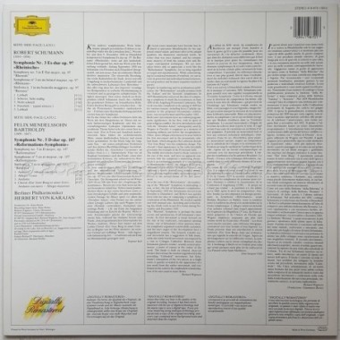 Robert Schumann • Felix Mendelssohn-Bartholdy - Symphonie No. 3 Rheinische • Symphonie No. 5 Réformation • 12" Vinyl LP • NM - L