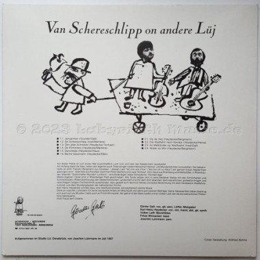 Günter Gall • Karl-Heinz Heydecke - Van Schereschlipp On Andere Lüj • Lieder Und Texte Vom Niederrhein • 12" Vinyl LP • NM - Lab