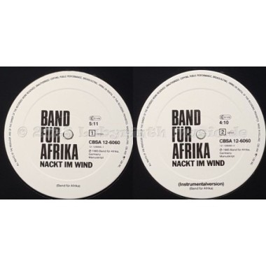Band Für Afrika - Nackt Im Wind • 12" Vinyl Maxi • EX - Labyrinth Music