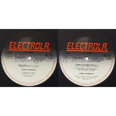 Chris Thompson - Jolly Joker • 12" Vinyl Maxi • MINT - Labyrinth Music