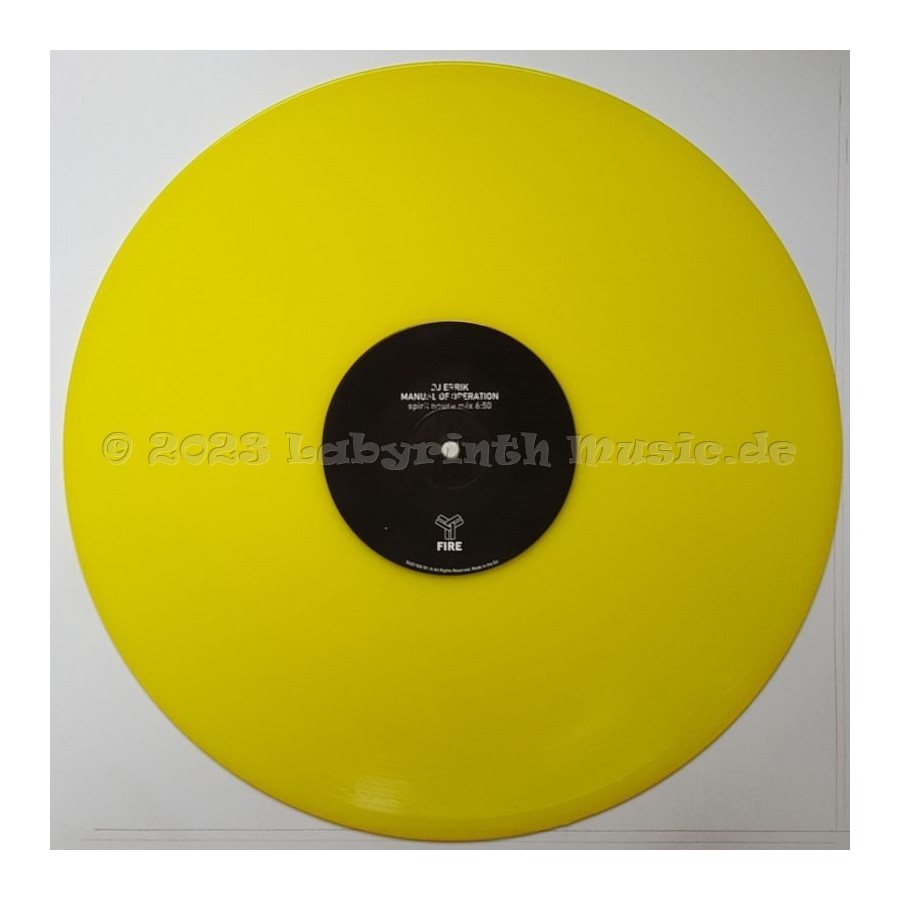 DJ Errik - Manual Of Operation • 12" Vinyl Maxi • EX - Labyrinth Music