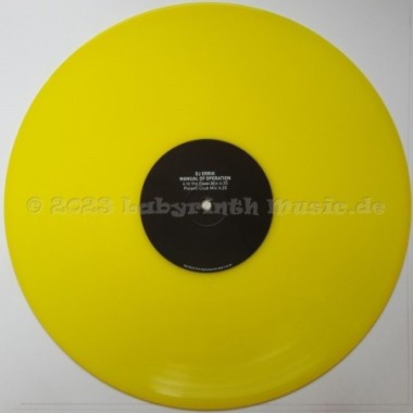 DJ Errik - Manual Of Operation • 12" Vinyl Maxi • EX - Labyrinth Music