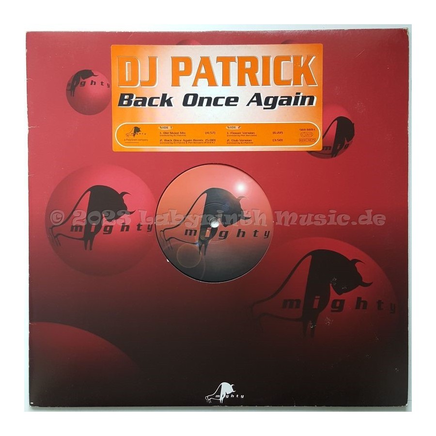 DJ Patrick - Back Once Again • 12" Vinyl Maxi • EX - Labyrinth Music