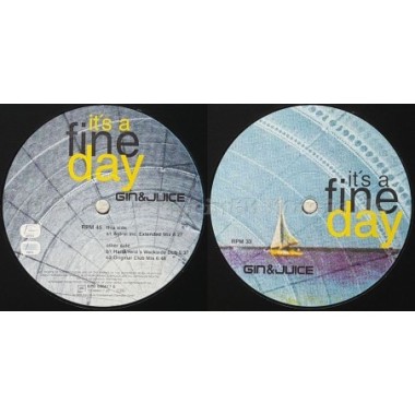 Gin & Juice - It's A Fine Day • 12" Vinyl Maxi • EX - Labyrinth Music