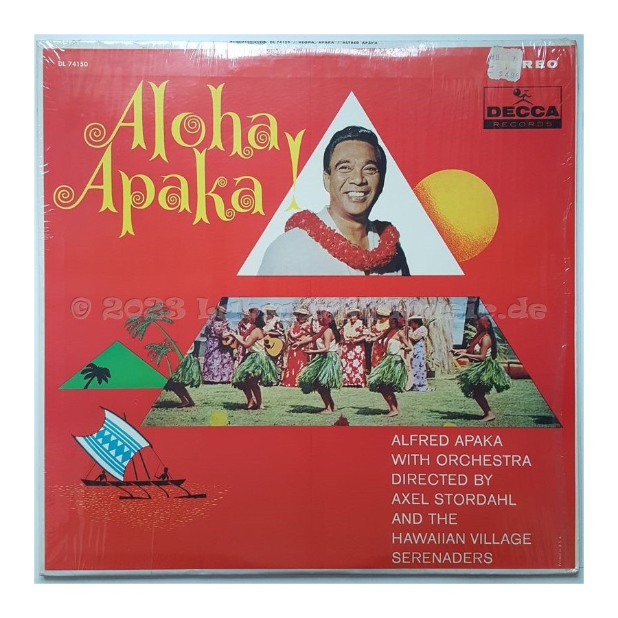 Alfred Apaka - Aloha Apaka • 12" Vinyl LP • MINT - Labyrinth Music