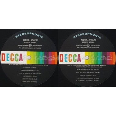 Alfred Apaka - Aloha Apaka • 12" Vinyl LP • MINT - Labyrinth Music