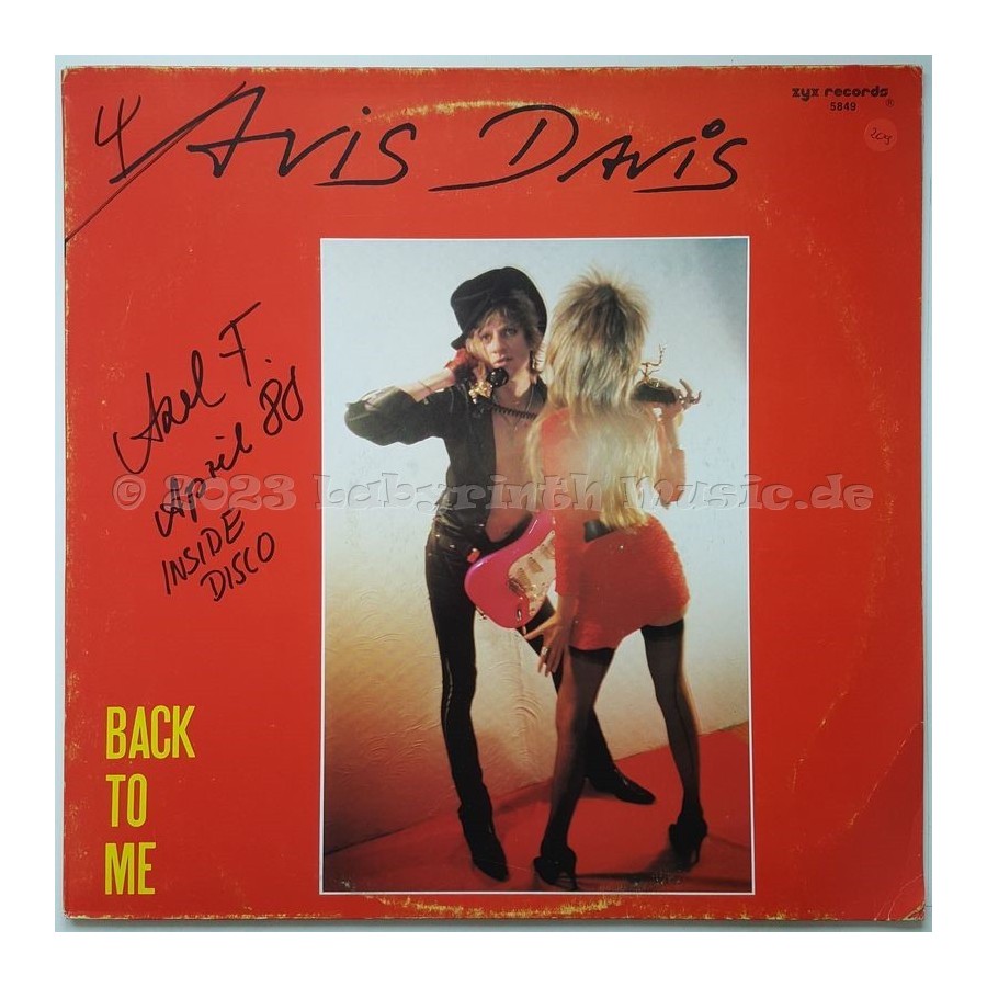 Avis Davis - Back To Me • 12" Vinyl Maxi - Labyrinth Music