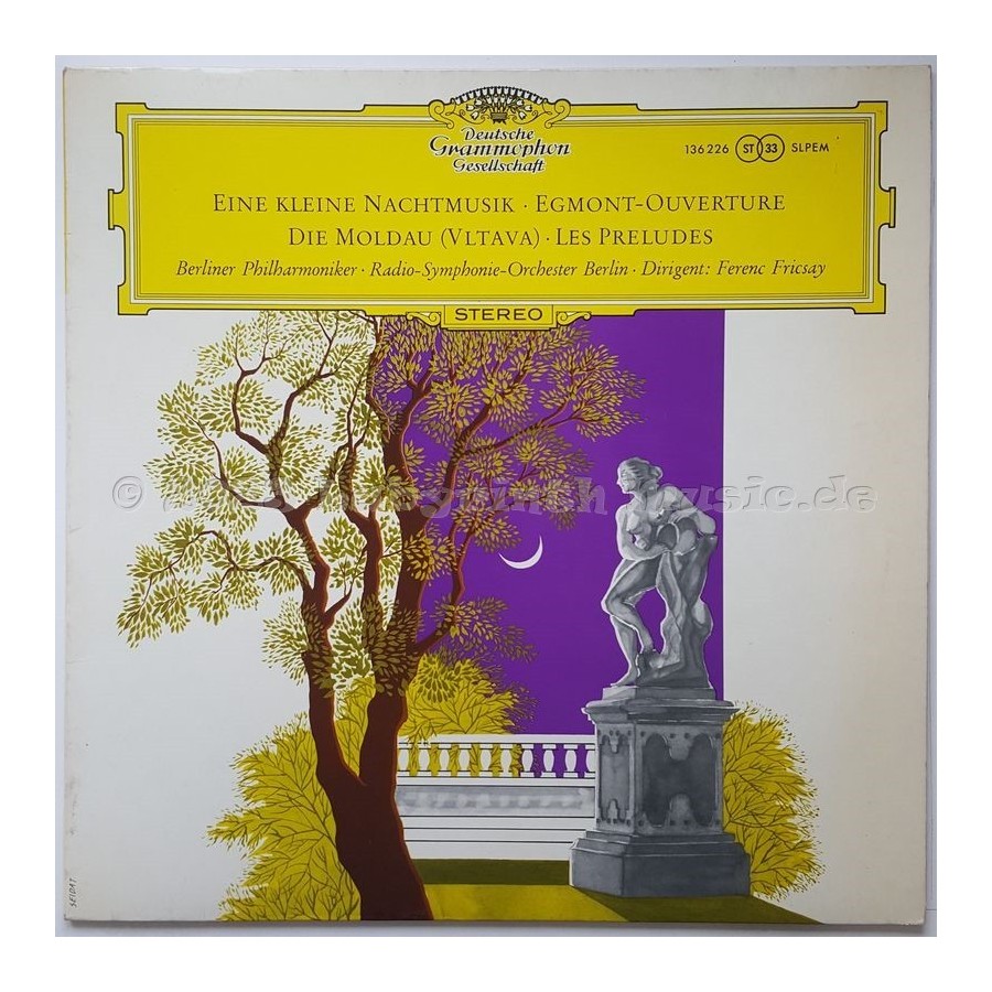 Berliner Philharmoniker - Eine Kleine Nachtmusik • Egmont-Ouverture •  Die Moldau (Vltava) • Les Preludes • 12" Vinyl LP • EX - 