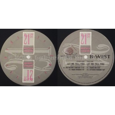 B-West - Let Me Tell You • 12" Vinyl Maxi • NM - Labyrinth Music
