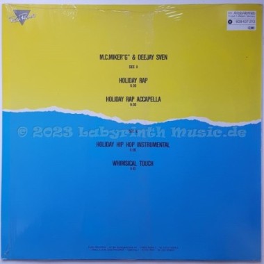 M.C. Miker G. & Deejay Sven - Holiday Rap • 12" Vinyl Maxi • EX - Labyrinth Music