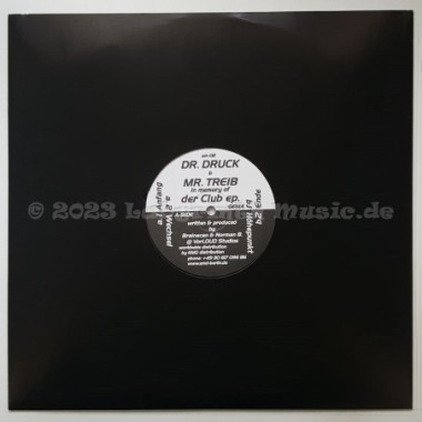 Dr. Druck & Mr. Treib - Der Club EP • 12" Vinyl Maxi - Labyrinth Music