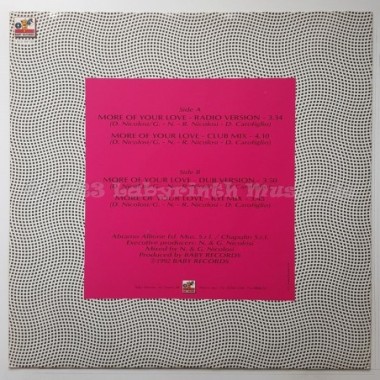 Elaine Mata Jones - More Of Your Love • 12" Vinyl Maxi • NM - Labyrinth Music