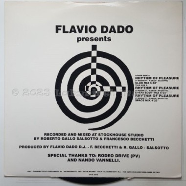 Flavio Dado - Rhythm Of Pleasure • 12" Vinyl Maxi - Labyrinth Music