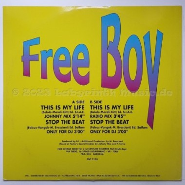 Free Boy - This Is My Life • 12" Vinyl Maxi - Labyrinth Music