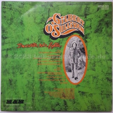 Gilbert O'Sullivan - I'm A Writer Not A Fighter • 12" Vinyl LP - Labyrinth Music