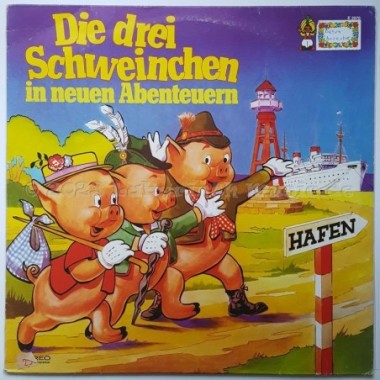 Heikedine Körting - Die Drei Schweinchen - In Neuen Abenteuern • 12" Vinyl LP - Labyrinth Music