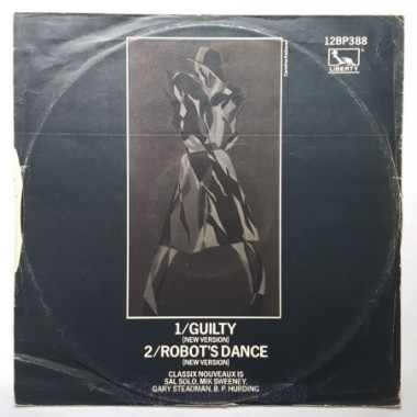 Classix Nouveaux - Guilty • 12" Vinyl Maxi - Labyrinth Music