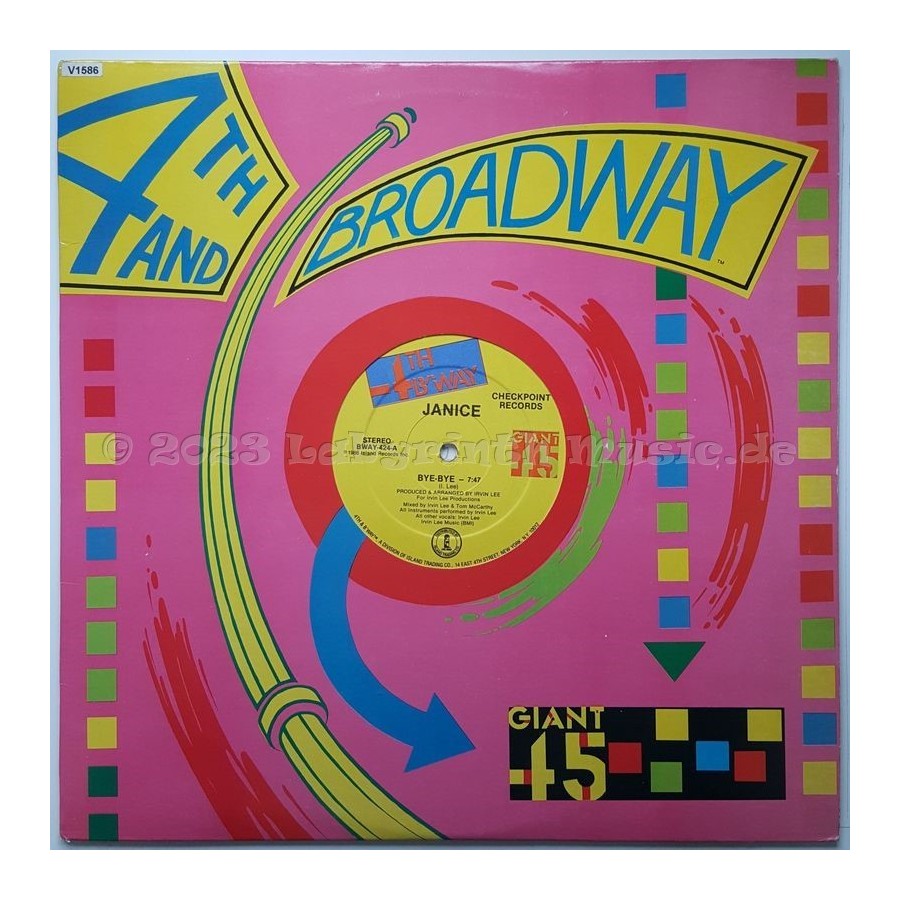 Janice - Bye-Bye • 12" Vinyl Maxi • NM - Labyrinth Music