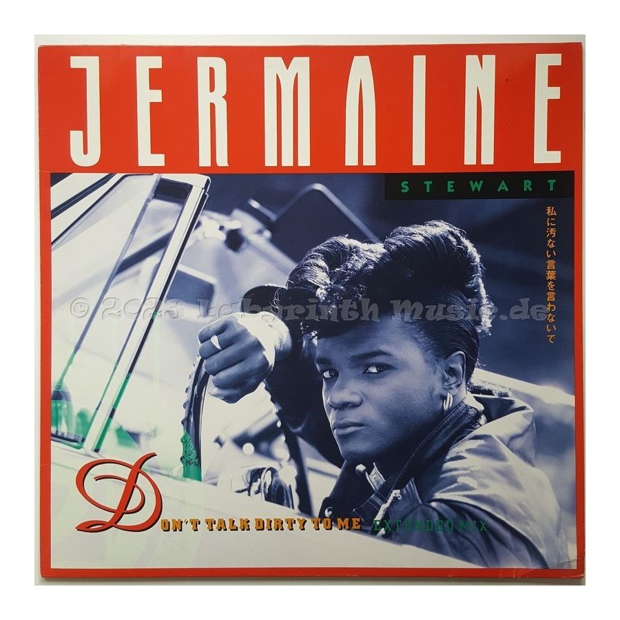 Jermaine Stewart - Don't Talk Dirty To Me • 12" Vinyl Maxi • EX - Labyrinth Music